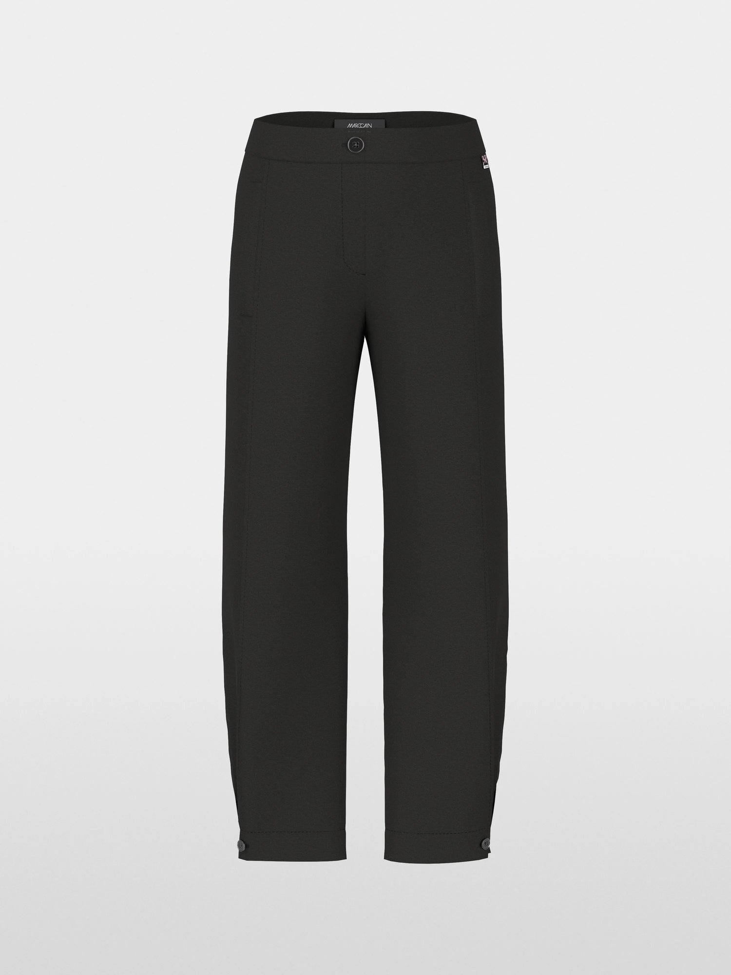 Marc Cain_Black_RENTON Relaxed Fit Pants with Hem Detail_AP 81.43 J08_900_06