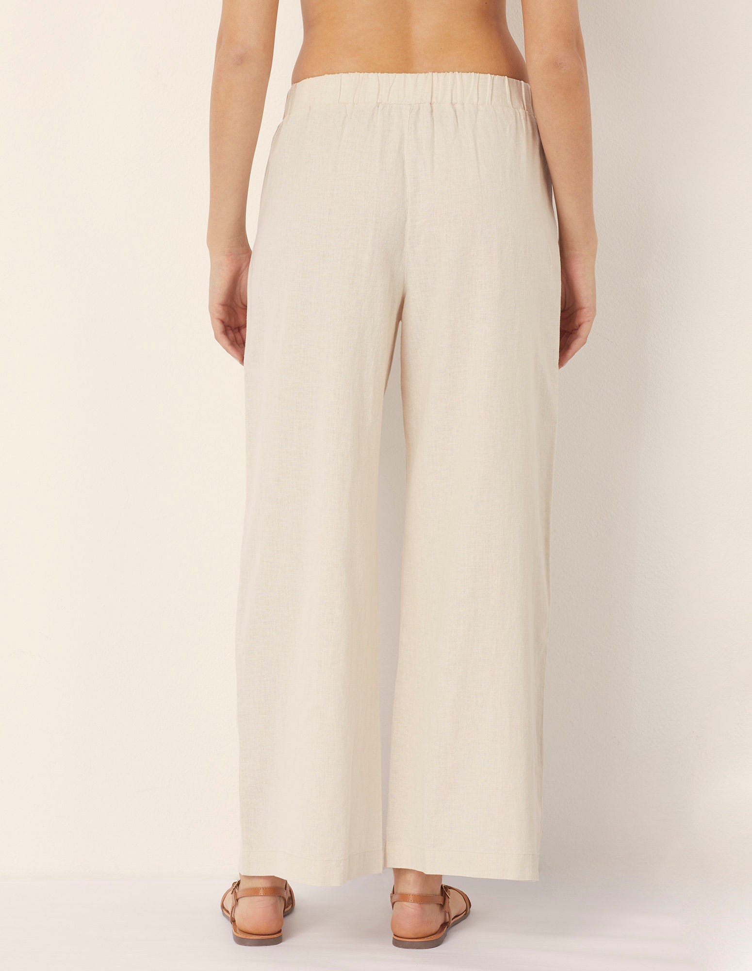 Yamamay_Cotton &amp; Linen Long Trousers with Pleats_APMD181005_717_03