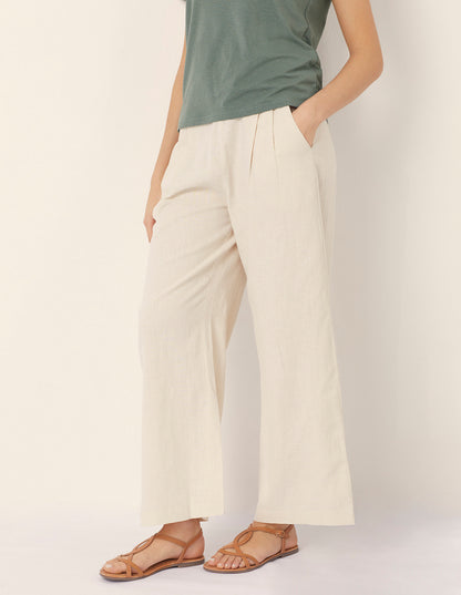Yamamay_Cotton &amp; Linen Long Trousers with Pleats_APMD181005_717_05