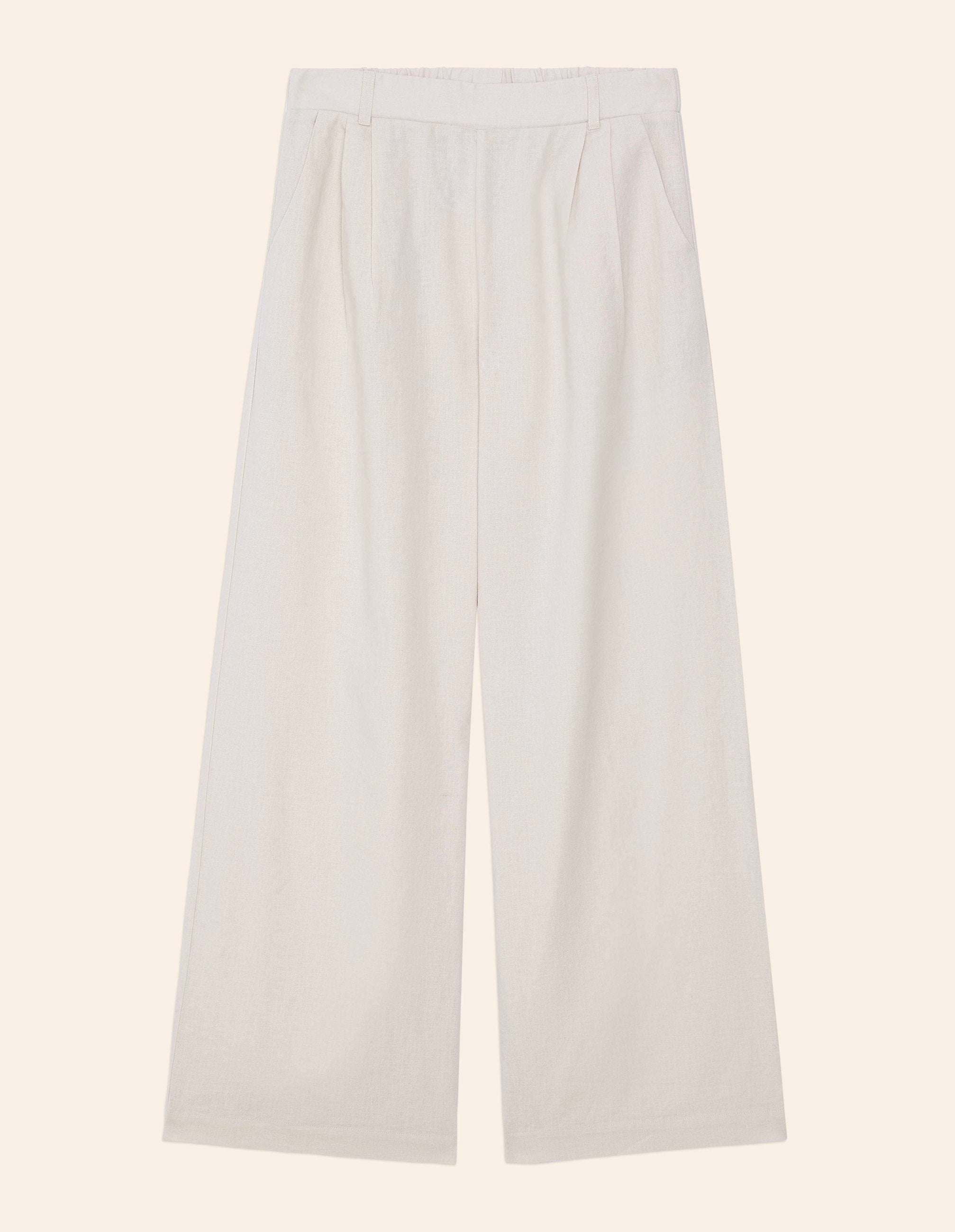 Yamamay_Cotton &amp; Linen Long Trousers with Pleats_APMD181005_717_06