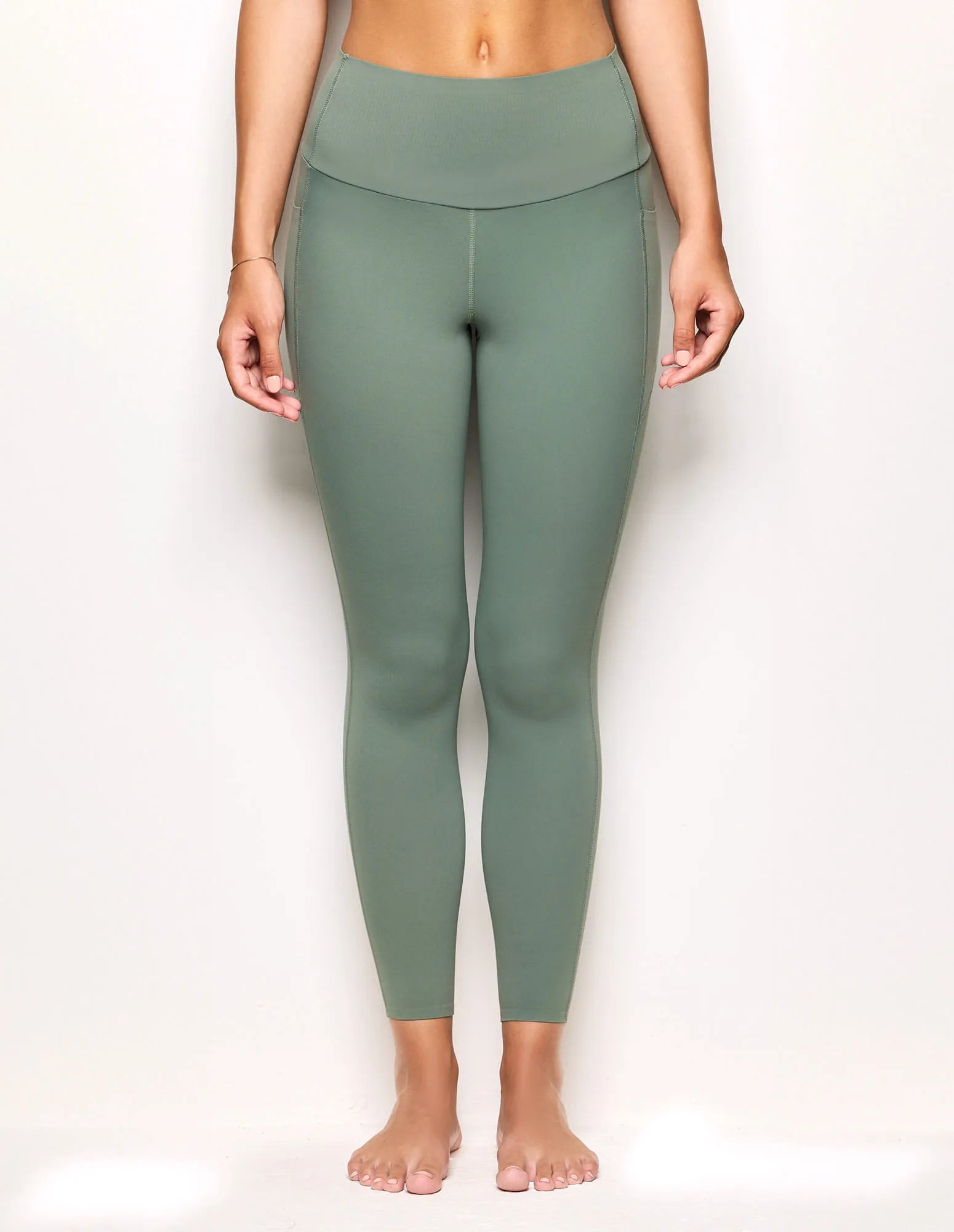 Yamamay_Sage Green_Leggings with Reinforced Waistband Ð Fitness_APMD181008_120_02