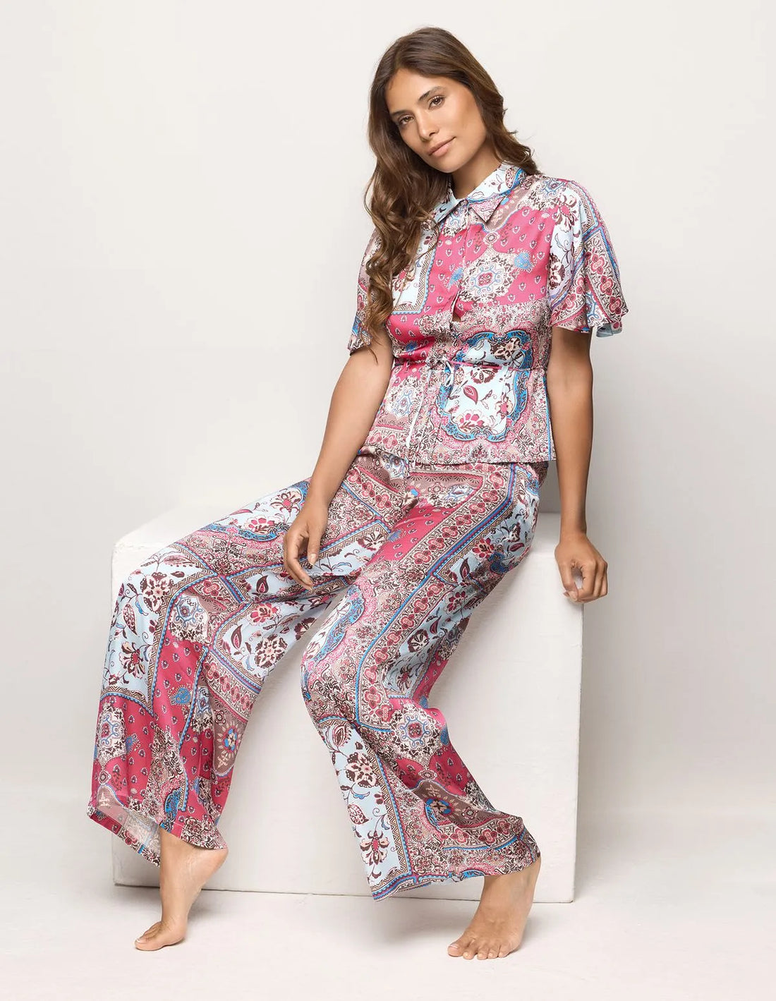 Yamamay_Printed_WomenÕS Long Trousers Ð Neverending Summer_APMD183002_128_01