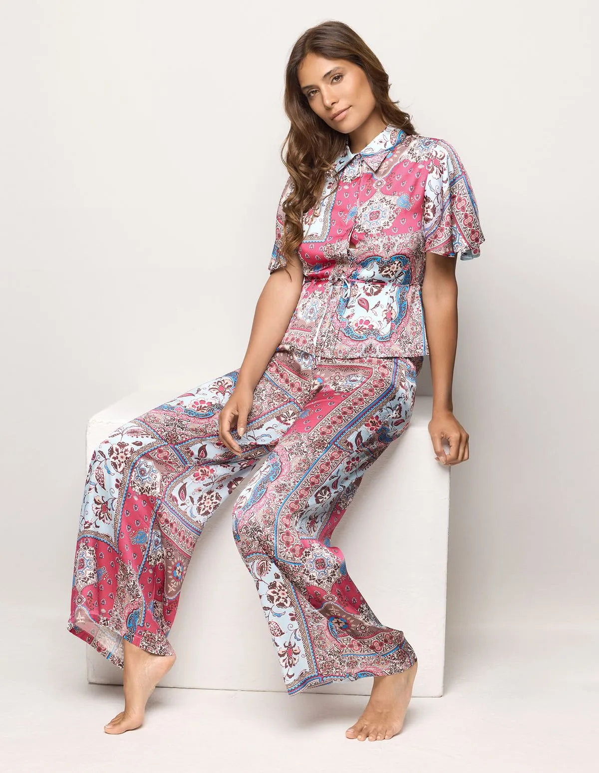 Yamamay_Printed_WomenÕS Long Trousers Ð Neverending Summer_APMD183002_128_01