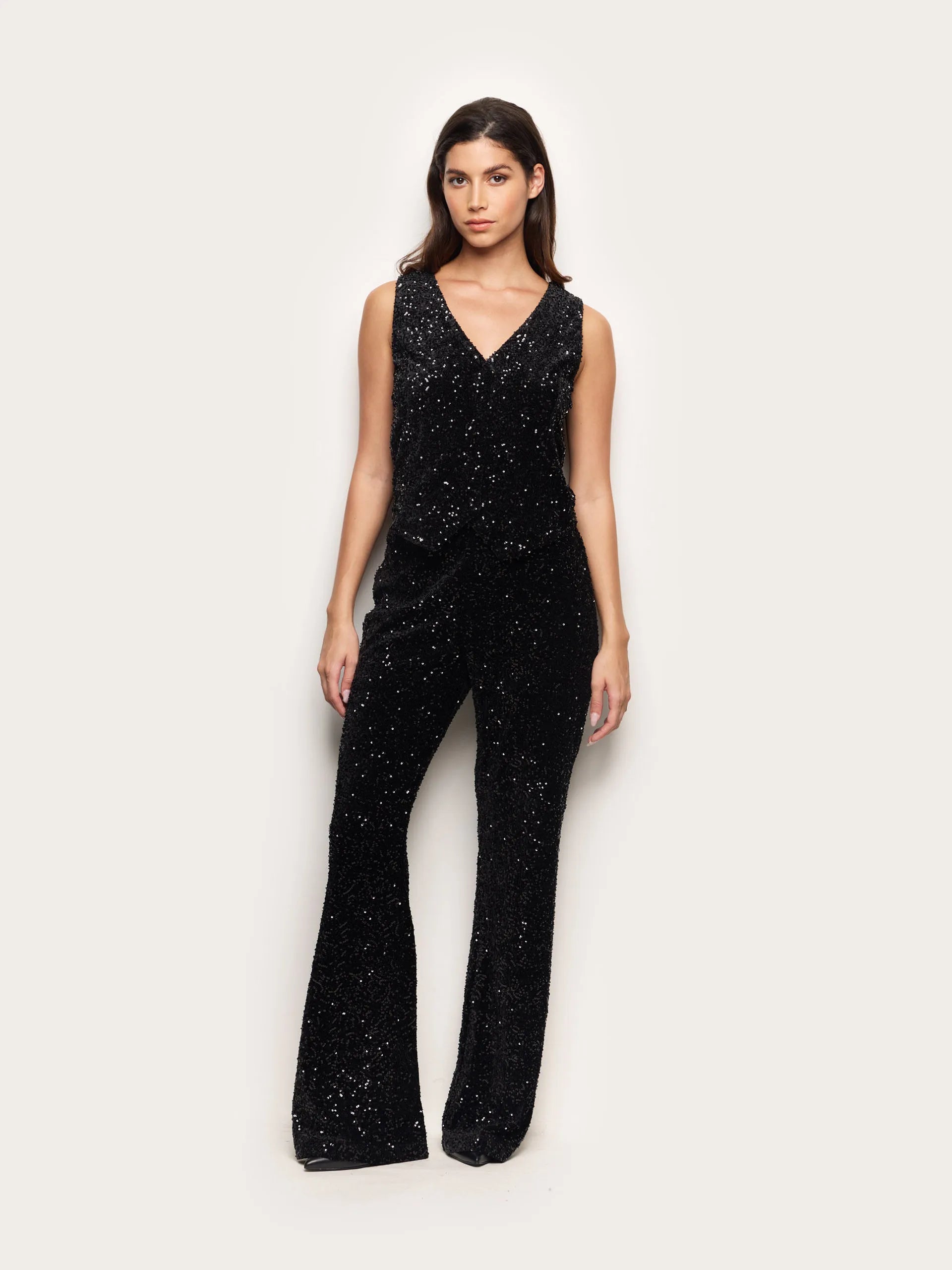 Yamamay_Black_Brilliant Party Sequin Flared Evening Pants_APMD184002_072_01