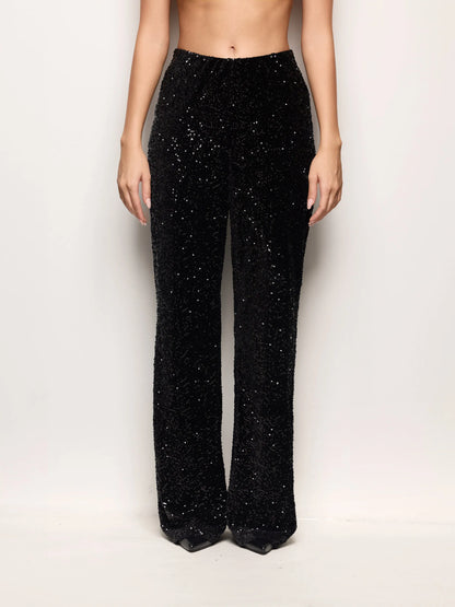 Yamamay_Black_Brilliant Party Sequin Flared Evening Pants_APMD184002_072_02