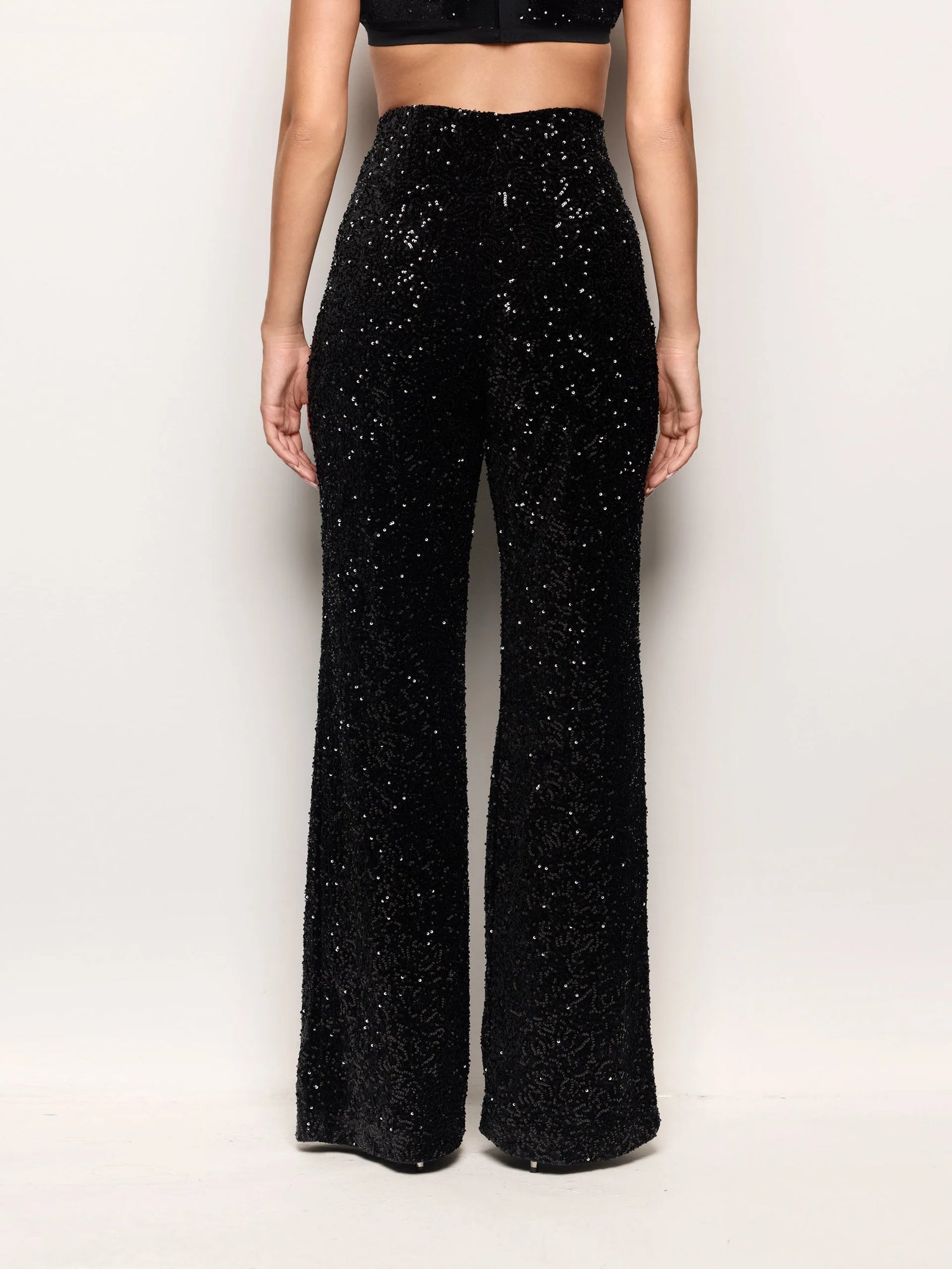 Yamamay_Black_Brilliant Party Sequin Flared Evening Pants_APMD184002_072_04