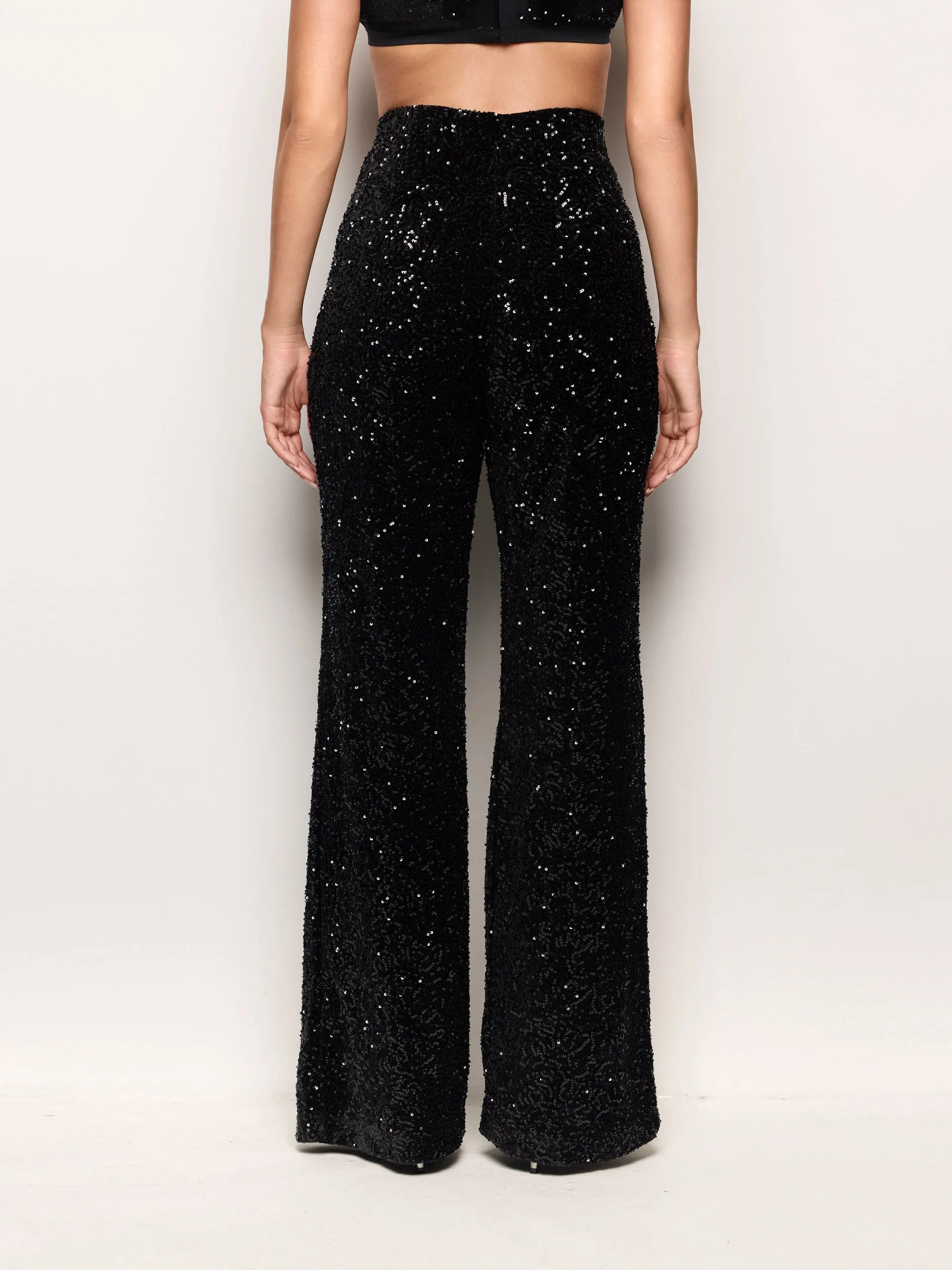Yamamay_Black_Brilliant Party Sequin Flared Evening Pants_APMD184002_072_04