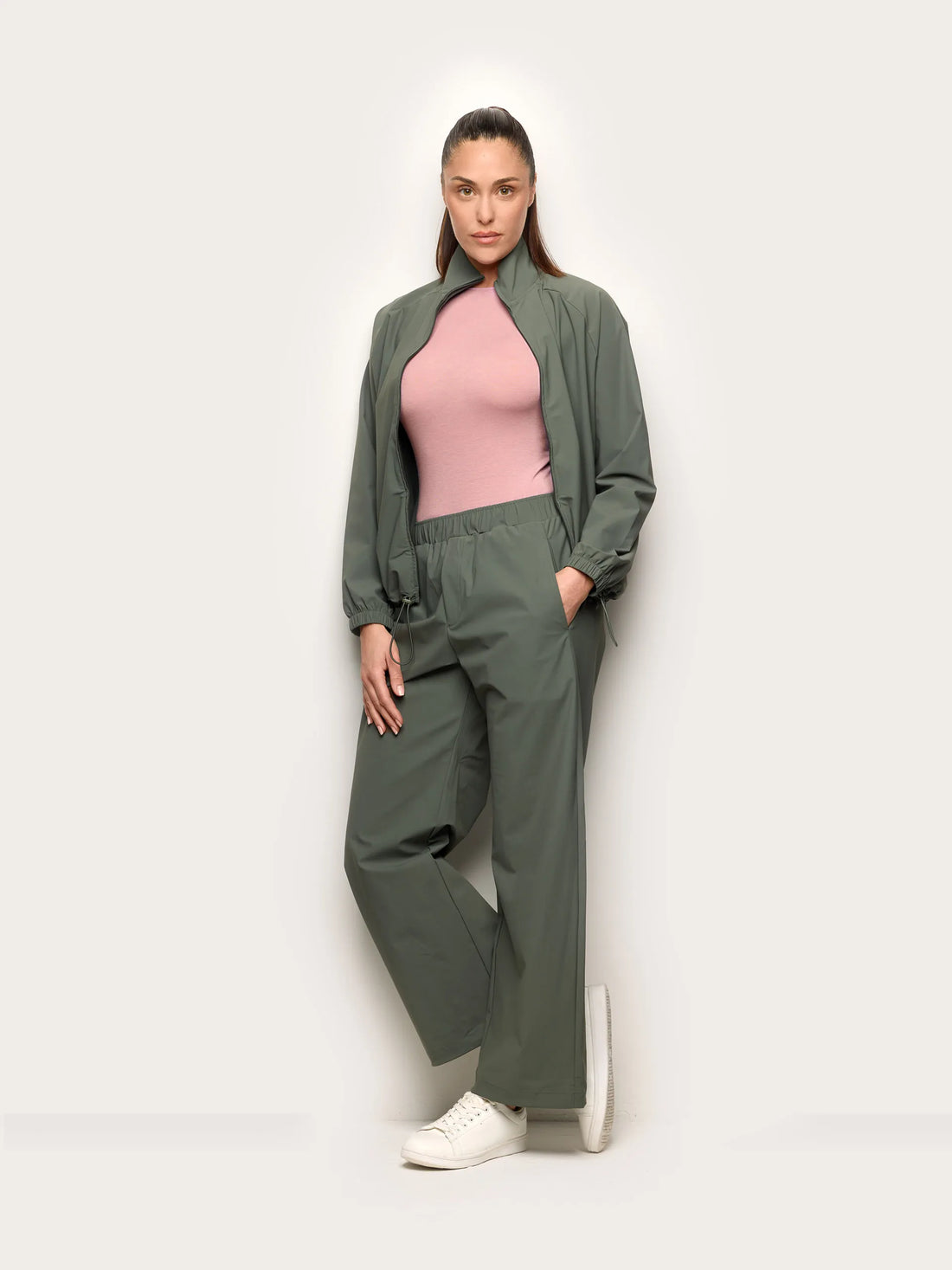 Yamamay_Hunter Green_Full-Long Trousers - Easy Travel_APMD191007_115_01