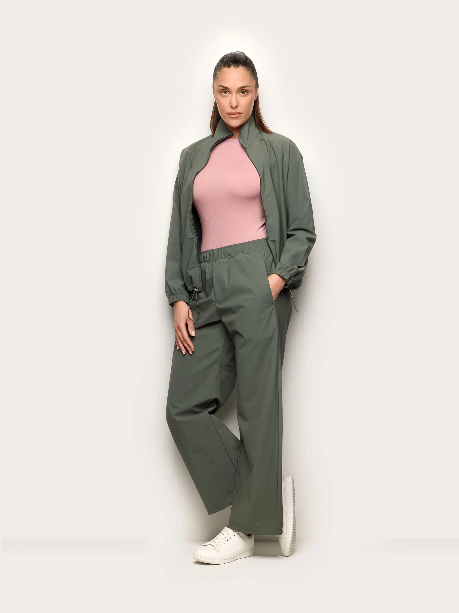 Yamamay_Hunter Green_Full-Long Trousers - Easy Travel_APMD191007_115_01