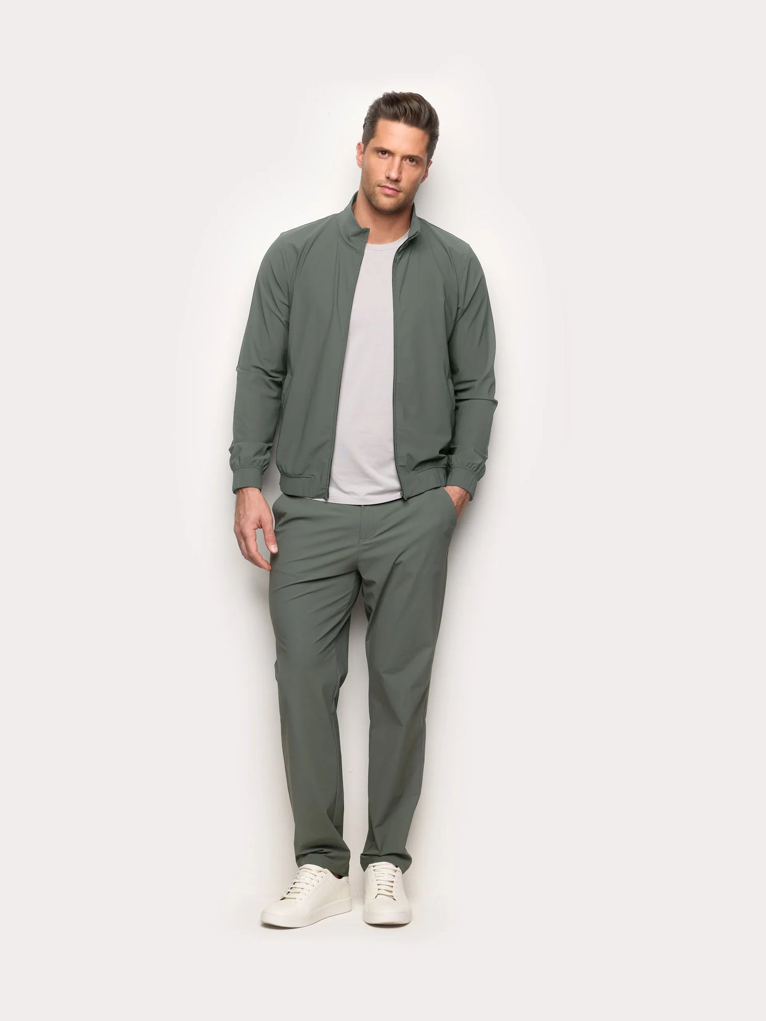 Yamamay_Hunter Green_Trousers - Easy Travel_APMU191002_115_01