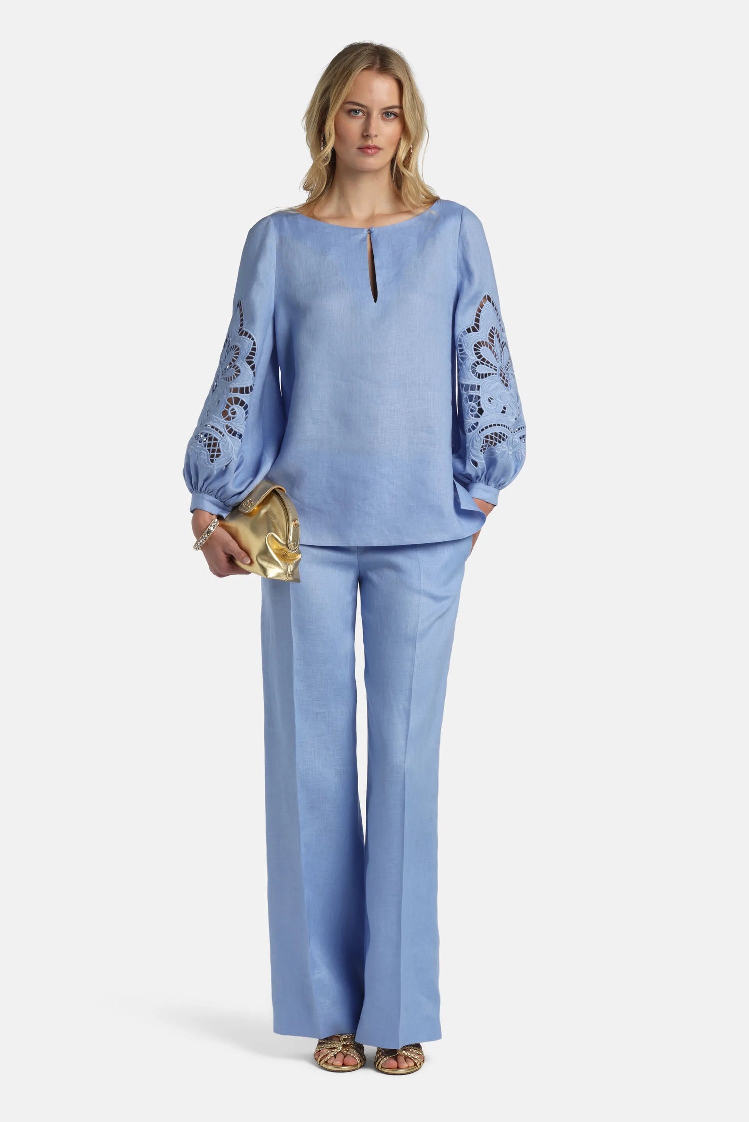 Luisa Spagnoli Pervinca Women Ariete - Wide-Leg Pants SKU: ARIETE_2619 Image 05