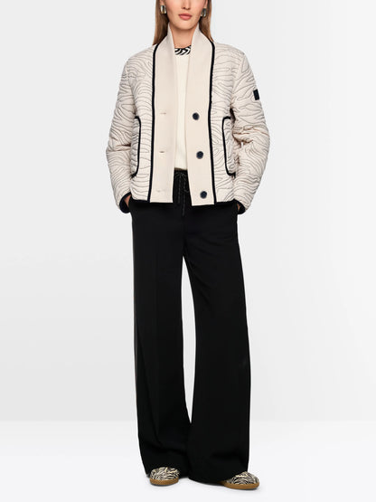 Marc Cain_Magnolia_Short Quilted Jacket with Knit Detail_AS 12.03 W18_153_01