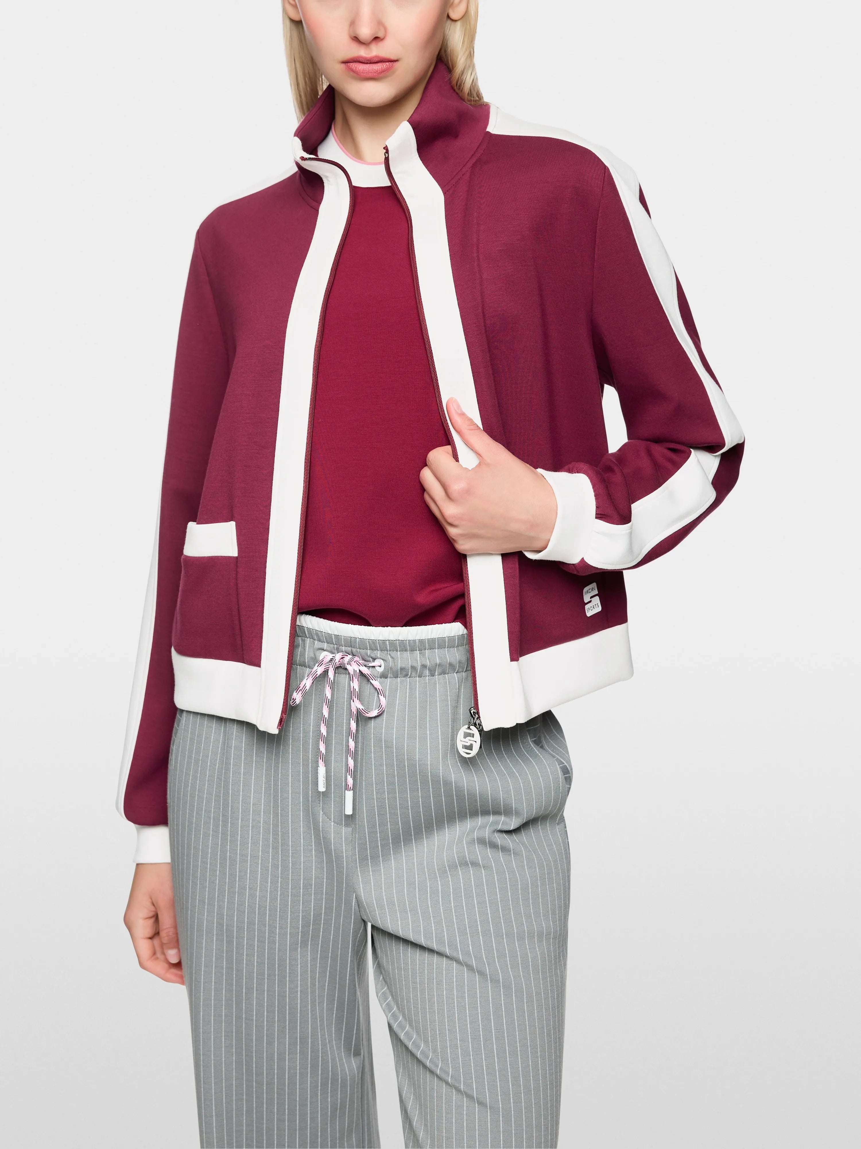 Marccain Rhododendron Women Loose Jersey Jacket SKU: AS 31.06 J06_293 Image 05