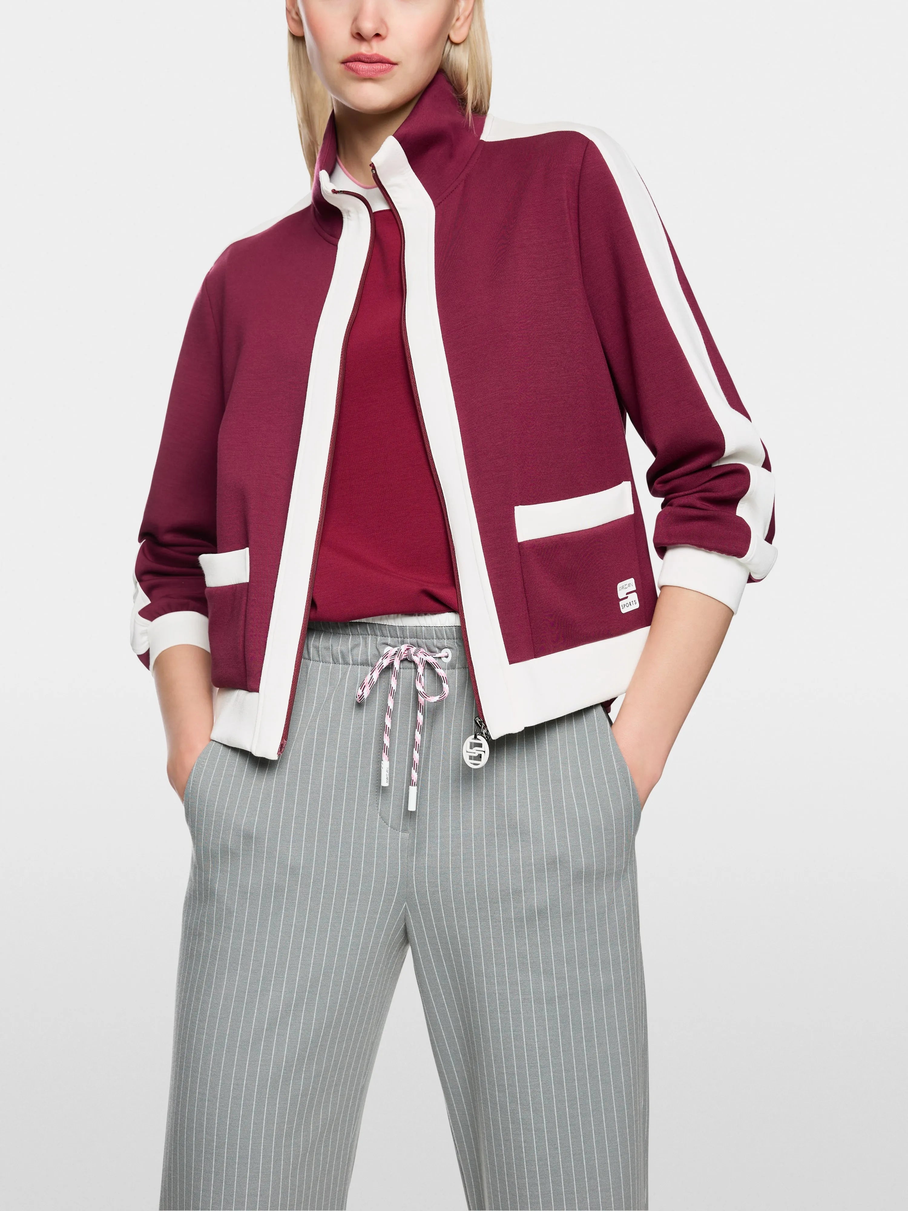 Marccain Rhododendron Women Loose Jersey Jacket SKU: AS 31.06 J06_293 Image 06