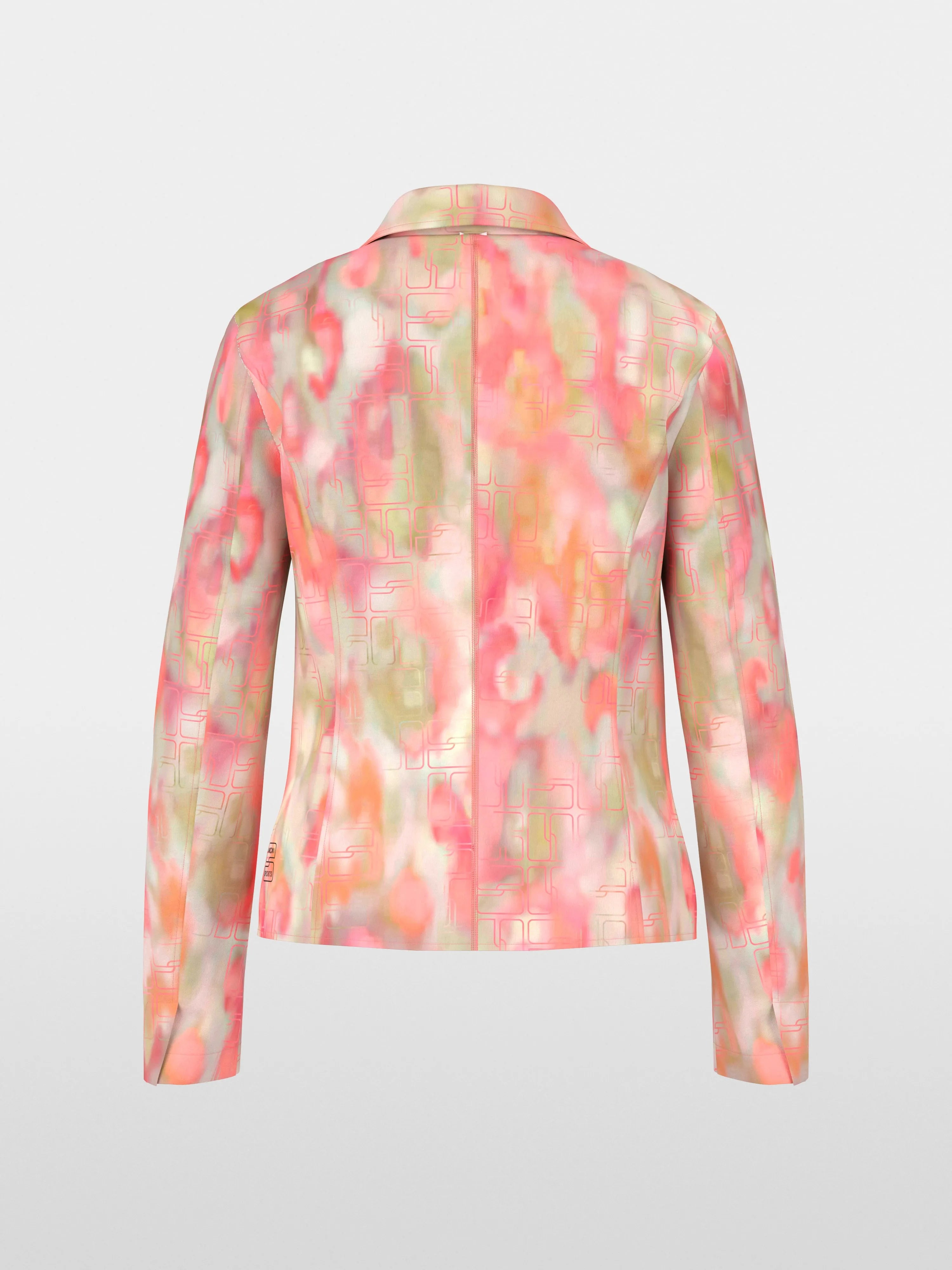 Marc Cain Candlelight Peach Women Blazer with All-Over Print SKU: AS 34.08 J88_231 Image 06