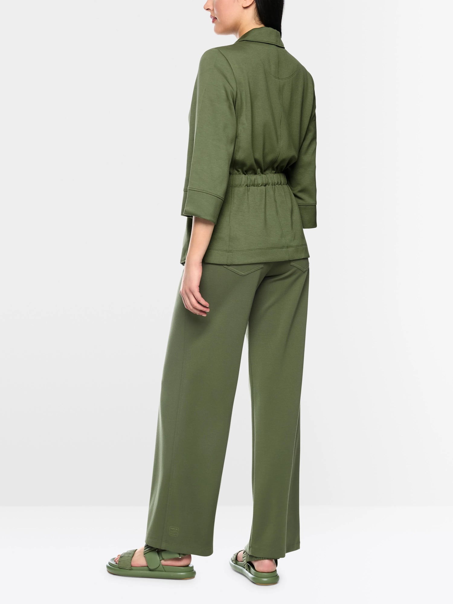 Marc Cain Olivine Women Blazer in Scuba Jersey SKU: AS 34.17 J58_574 Image 02