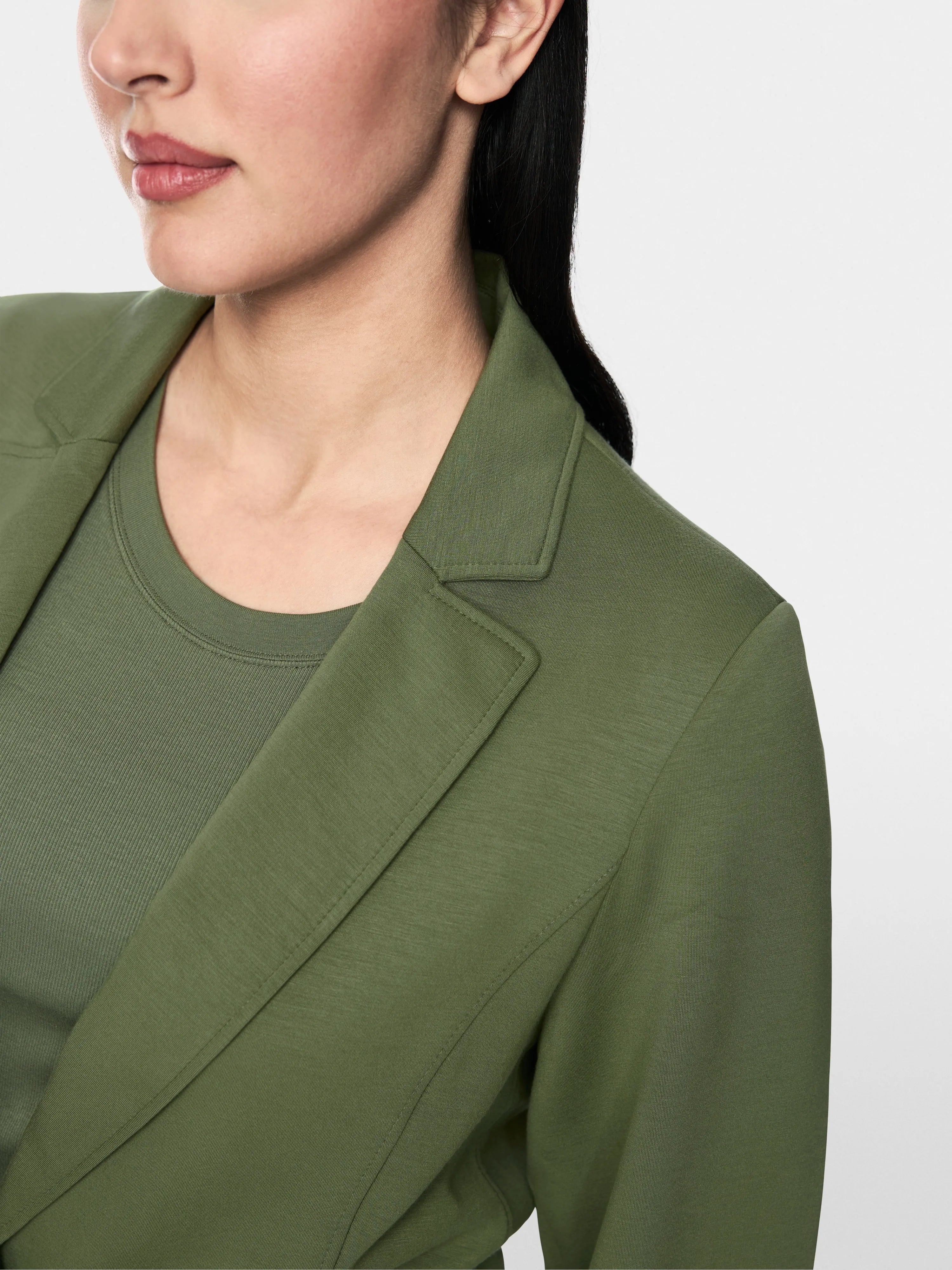 Marc Cain Olivine Women Blazer in Scuba Jersey SKU: AS 34.17 J58_574 Image 04