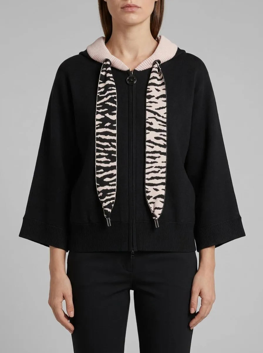 Marc Cain_Black_ÔRethink TogetherÕ Cardigan_AS 39.03 M57_900_00