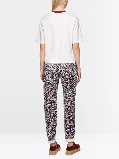 Marccain Off-White Women Classic T-Shirt SKU: AS 48.03 J54_110 Image 02