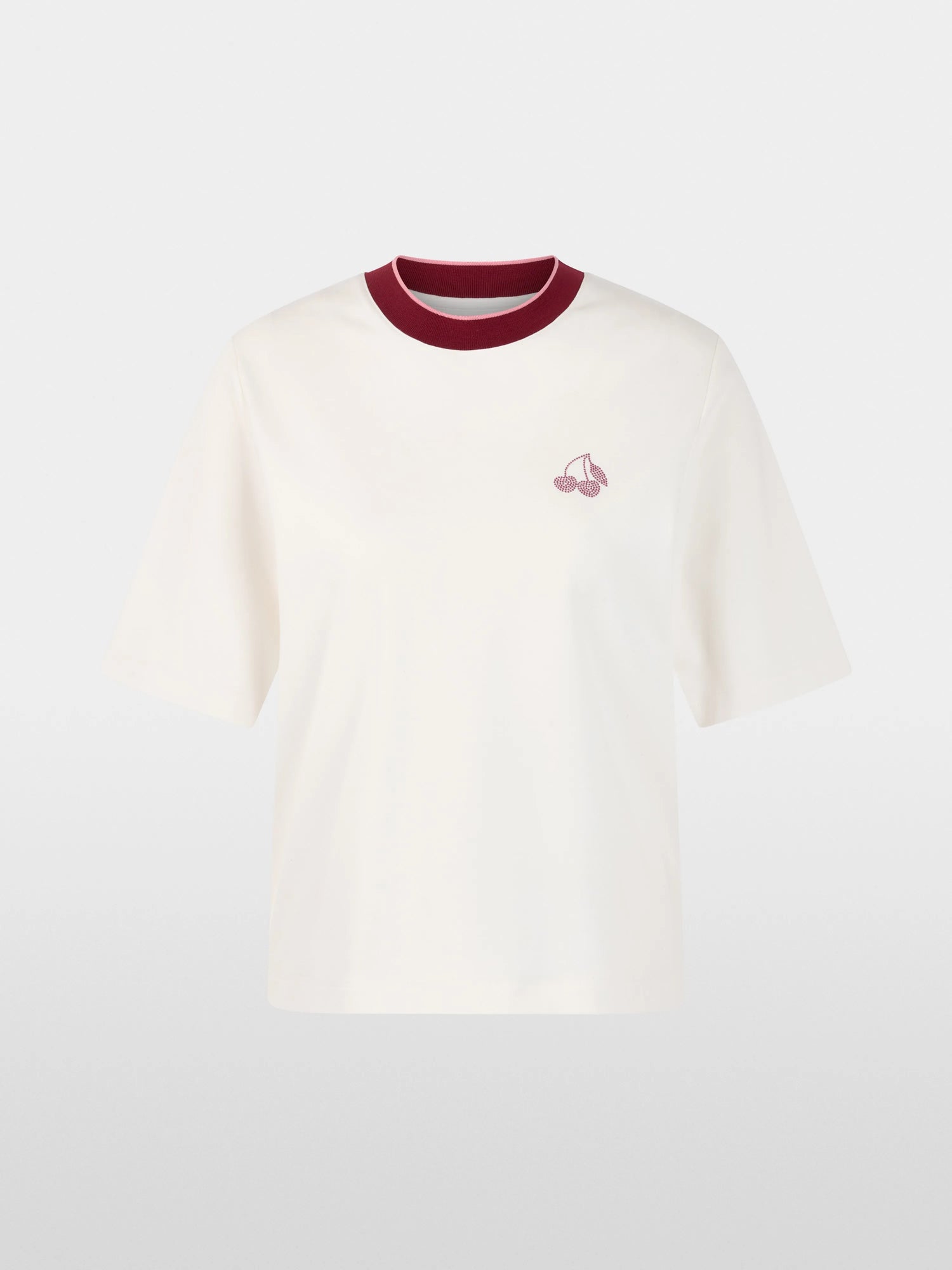 Marccain Off-White Women Classic T-Shirt SKU: AS 48.03 J54_110 Image 06