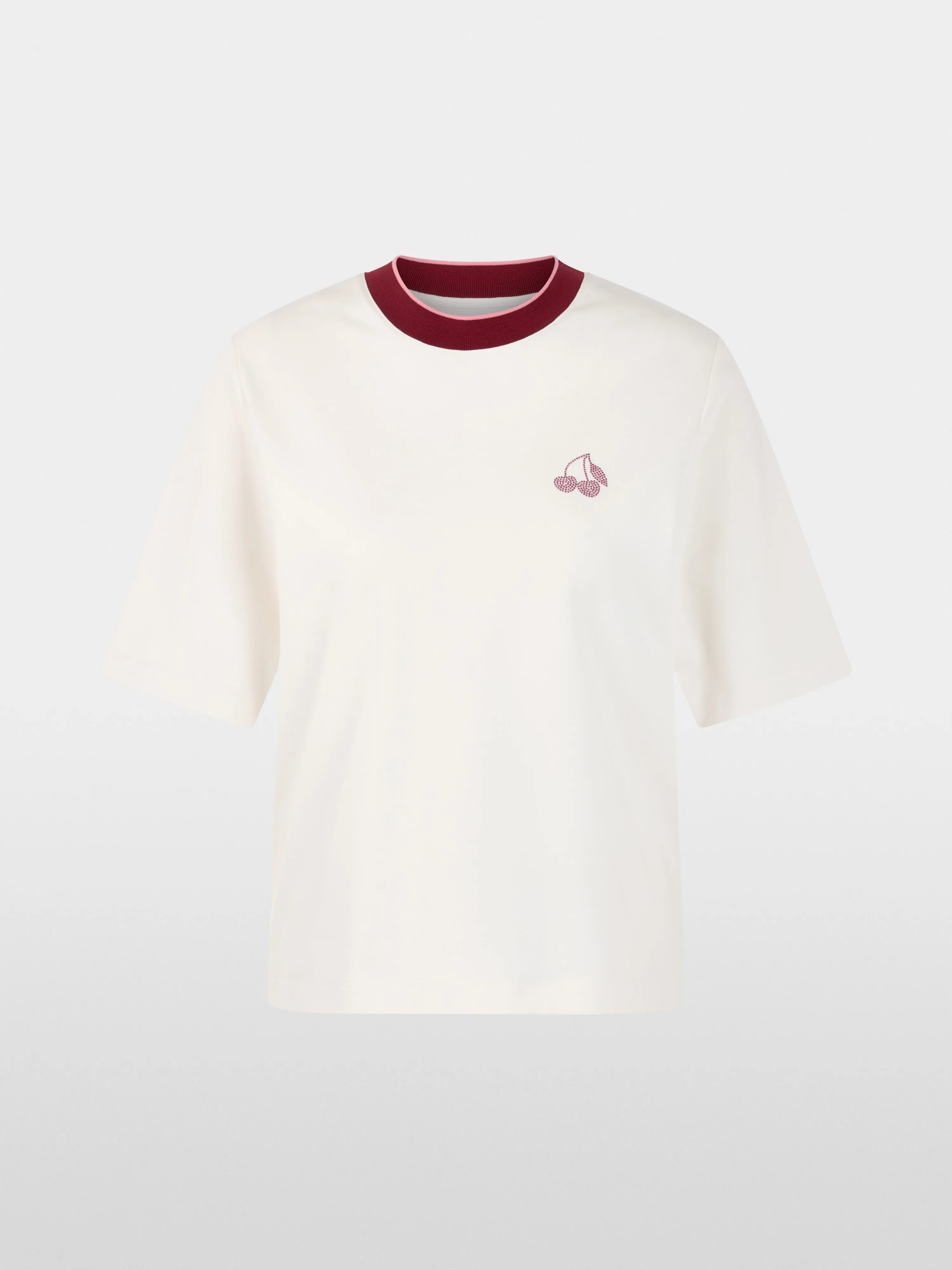 Marccain Off-White Women Classic T-Shirt SKU: AS 48.03 J54_110 Image 06