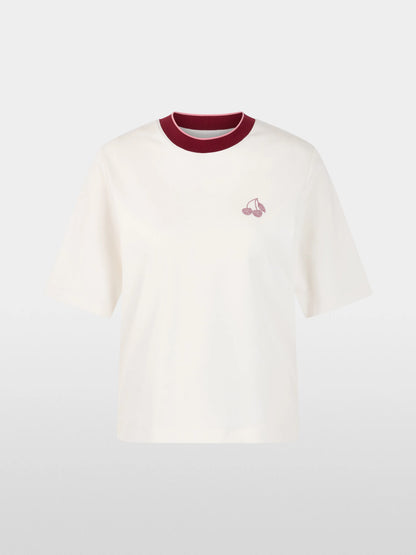 Marccain Off-White Women Classic T-Shirt SKU: AS 48.03 J54_110 Image 06