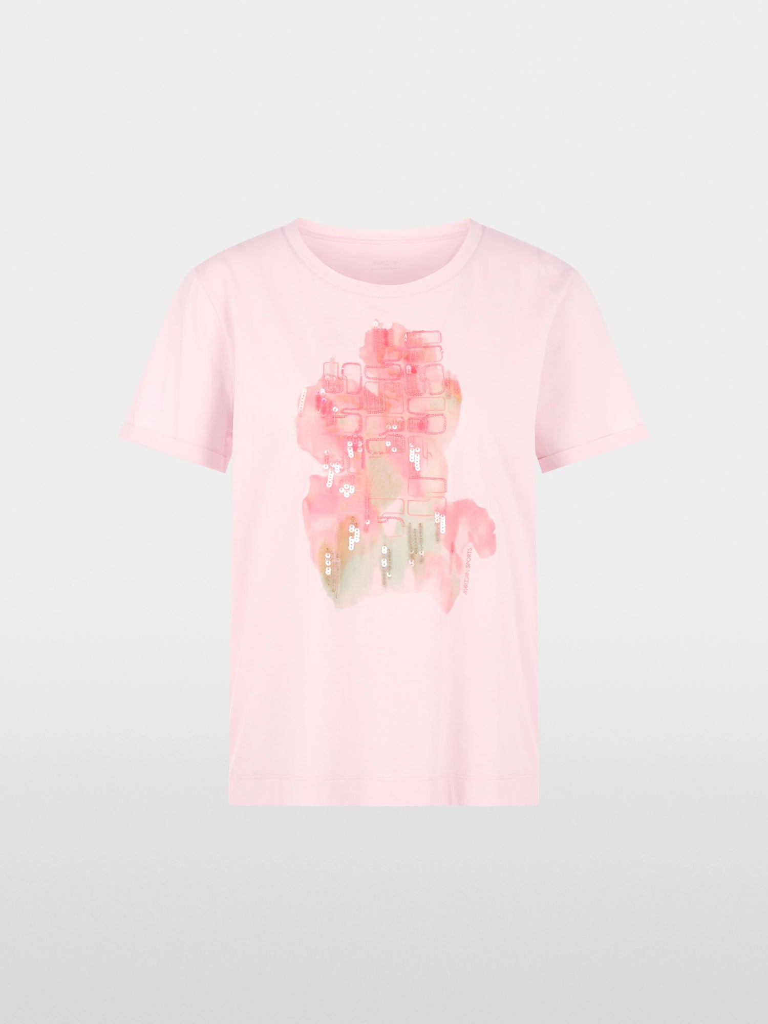 Marc Cain Rosewater New Women Cotton T-Shirt with AppliquŽ SKU: AS 48.56 J62_202 Image 06