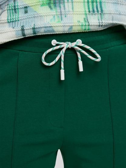 Marccain Dark Jade Green Women FRIA Pull-On Trousers in Cotton Blend SKU: AS 81.26 J54_556 Image 03