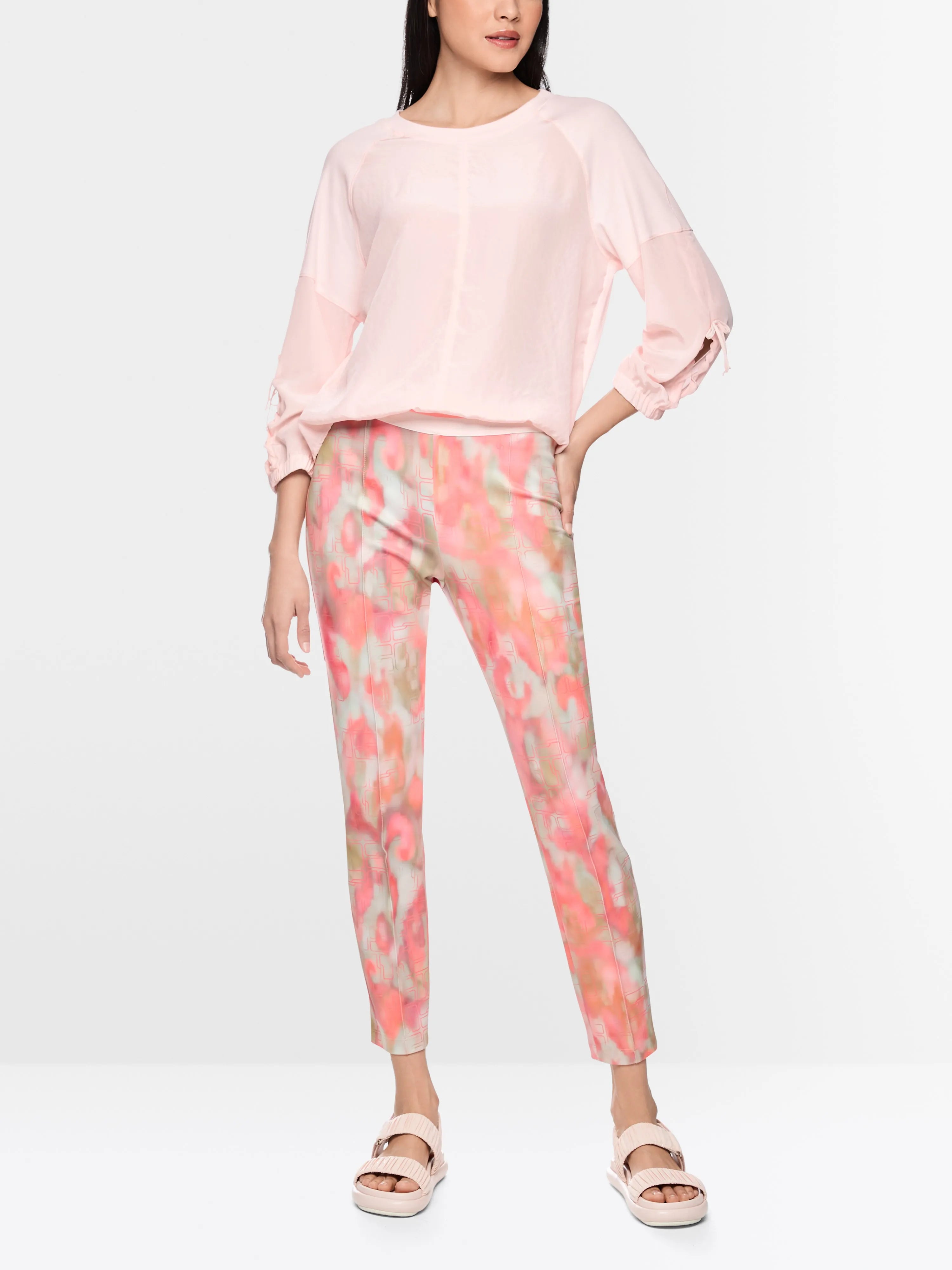 Marc Cain Candlelight Peach Women Scuba Jersey Leggings SKU: AS 81.27 J88_231 Image 01