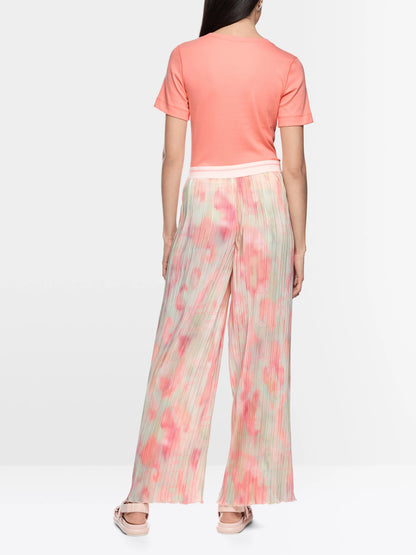 Marc Cain Candlelight Peach Women Pleated Trousers Wolin SKU: AS 81.47 W37_231 Image 02