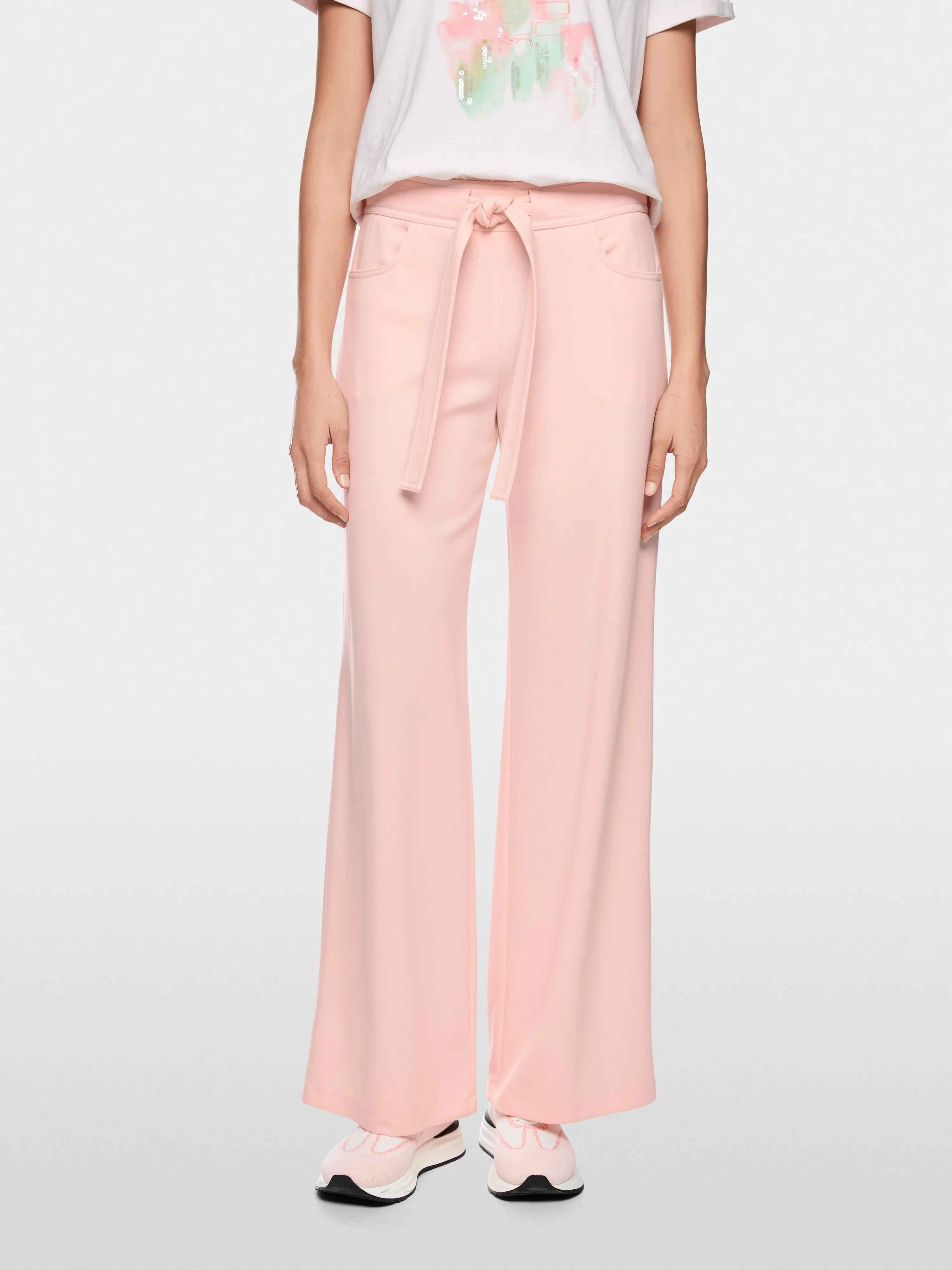 Marc Cain Rosewater New Women Welkom Wide-Cut Trousers SKU: AS 81.58 J58_202 Image 05
