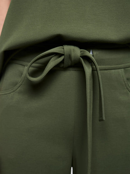 Marc Cain Olivine Women Welkom Wide-Cut Trousers SKU: AS 81.58 J58_574 Image 03