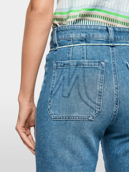 Marccain Blue Denim Women FENDOU Feminine Jeans with Drawstring SKU: AS 82.19 D06_353 Image 04