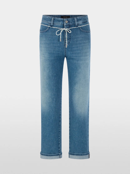 Marccain Blue Denim Women FENDOU Feminine Jeans with Drawstring SKU: AS 82.19 D06_353 Image 07
