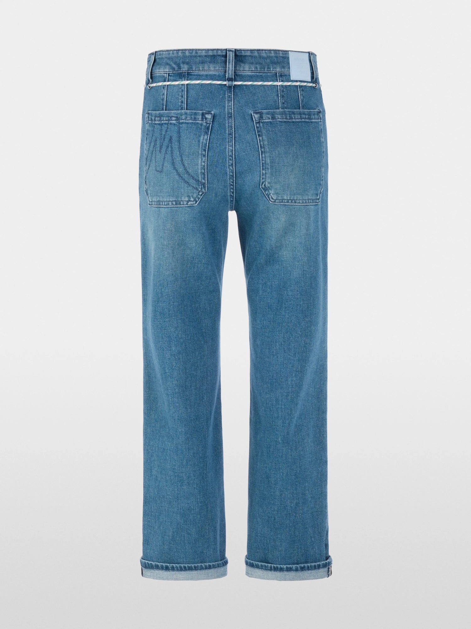 Marccain Blue Denim Women FENDOU Feminine Jeans with Drawstring SKU: AS 82.19 D06_353 Image 08