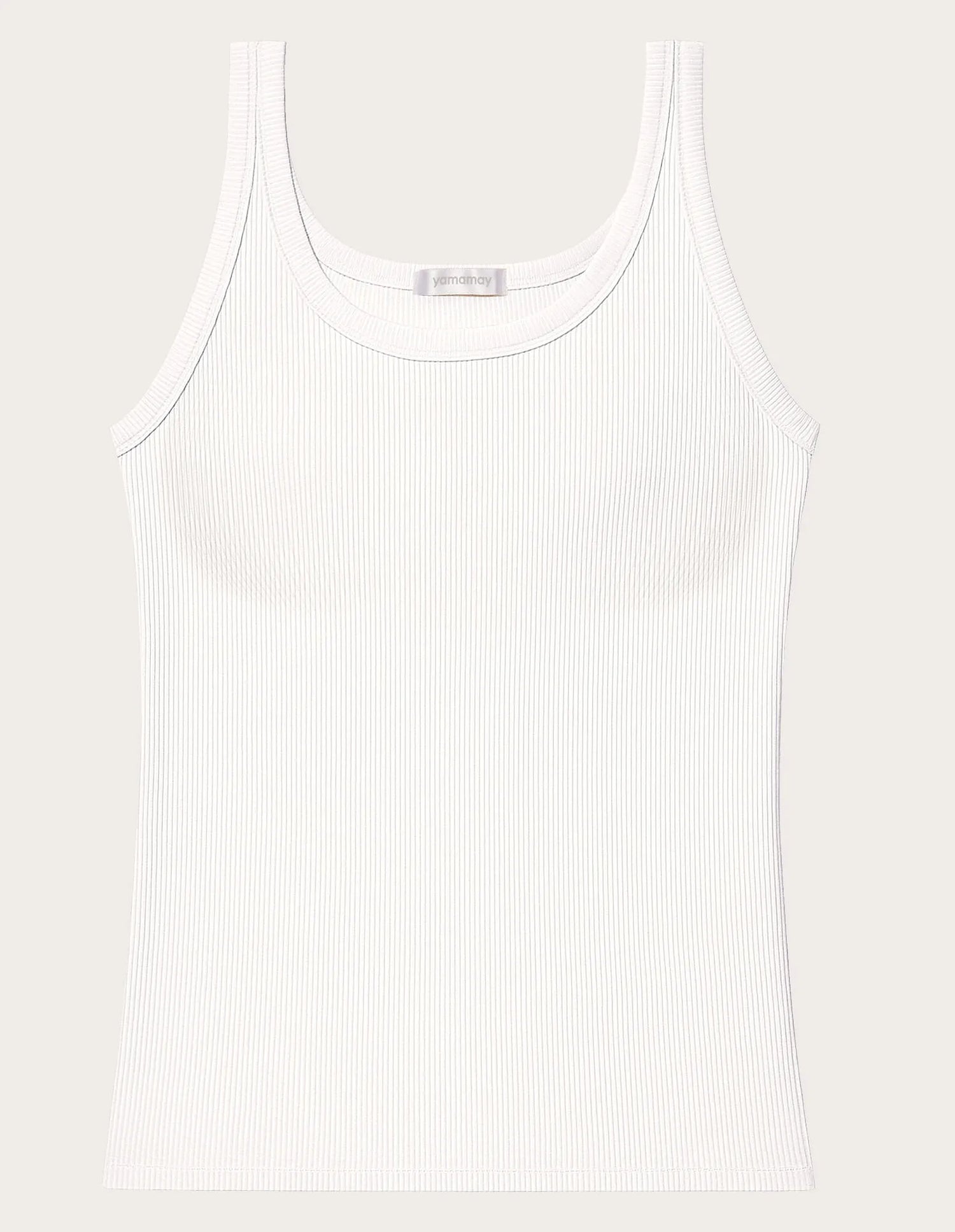 Yamamay_Optical White_Ribbed Camisole with Internal Padding Ð Easy Living_ATOD183008_015_05