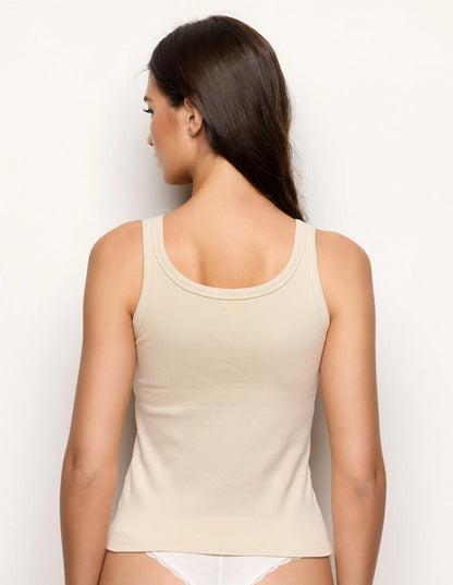 Yamamay_Ivory_Ribbed Camisole with Internal Padding Ð Easy Living_ATOD183008_717_03