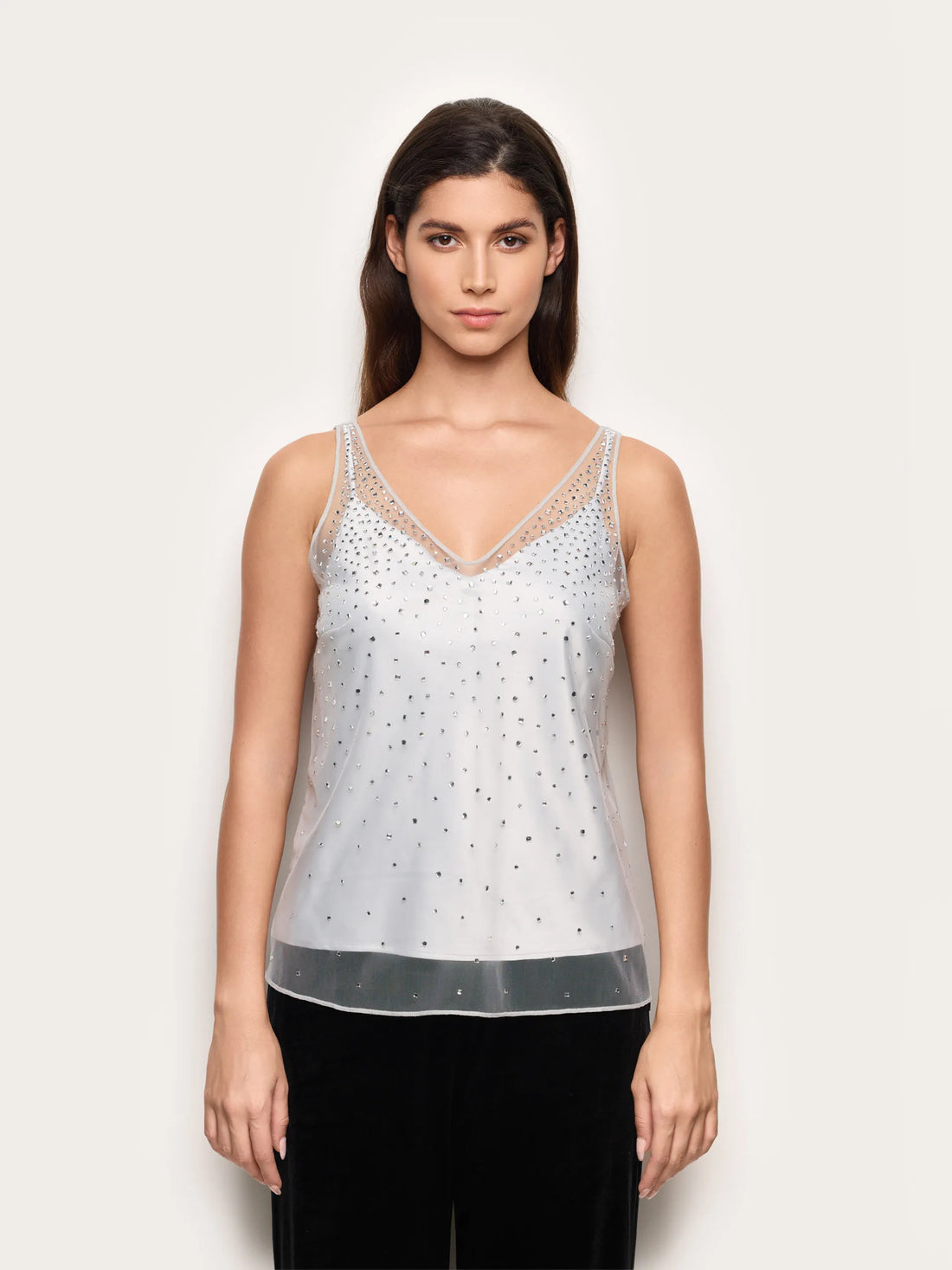 Yamamay_Light Grey_Party Tulle and Satin Overlapping Top with Rhinestones_ATOD184001_052_02