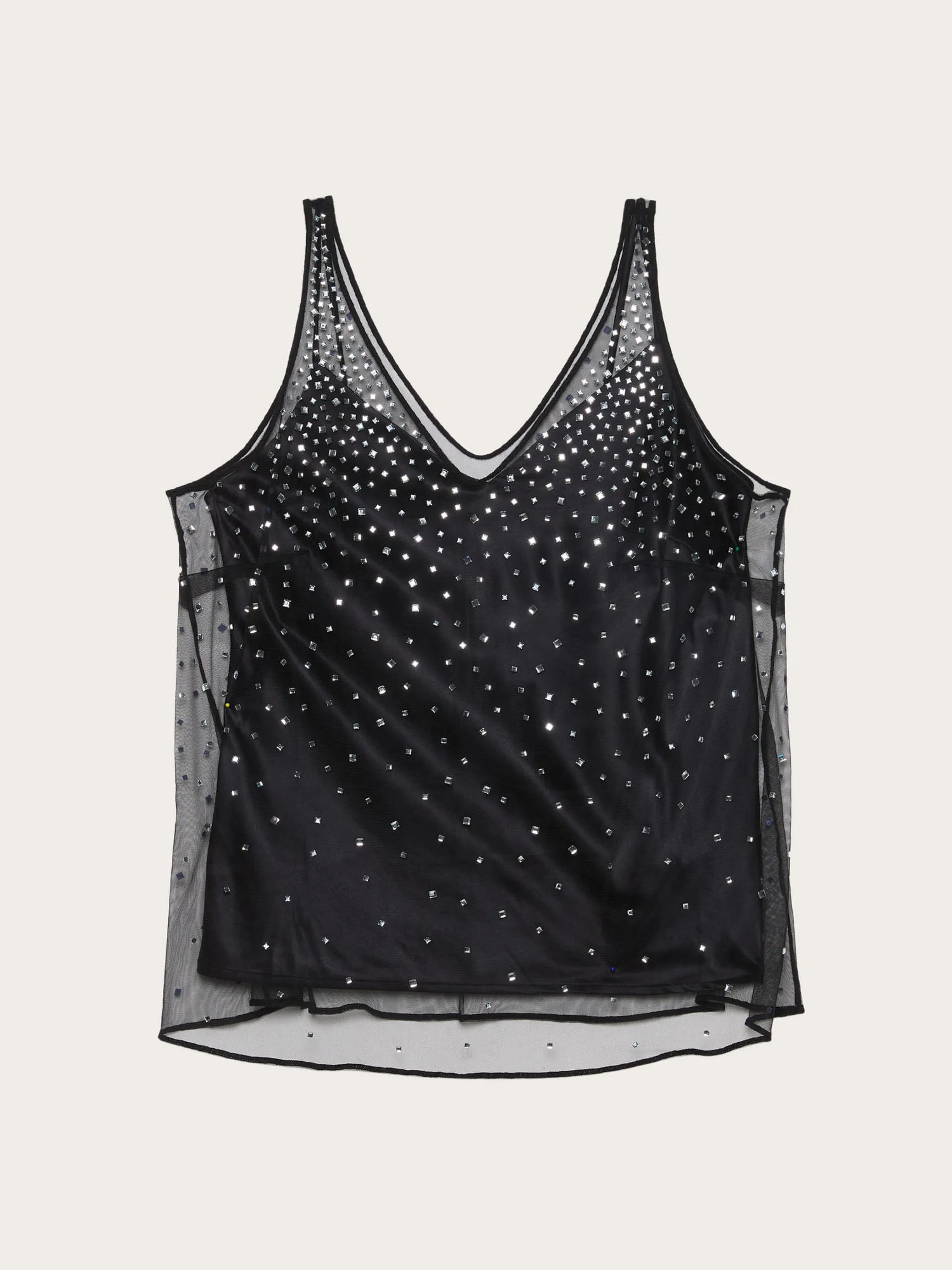 Yamamay_Black_Party Tulle and Satin Overlapping Top with Rhinestones_ATOD184001_072_05