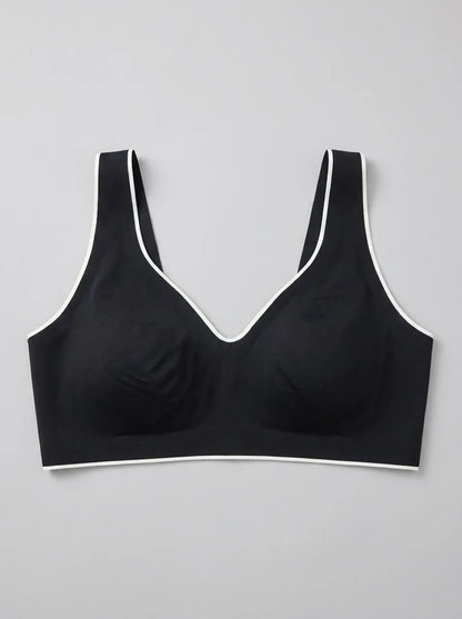 Yamamay_Black_Top with Removable Cups in Interlock Microfiber - Fitness_ATOD191004_072_00