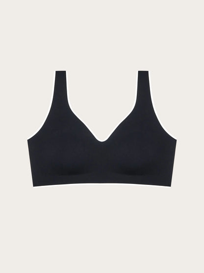 Yamamay_Black_Top with Removable Cups in Interlock Microfiber - Fitness_ATOD191004_072_05