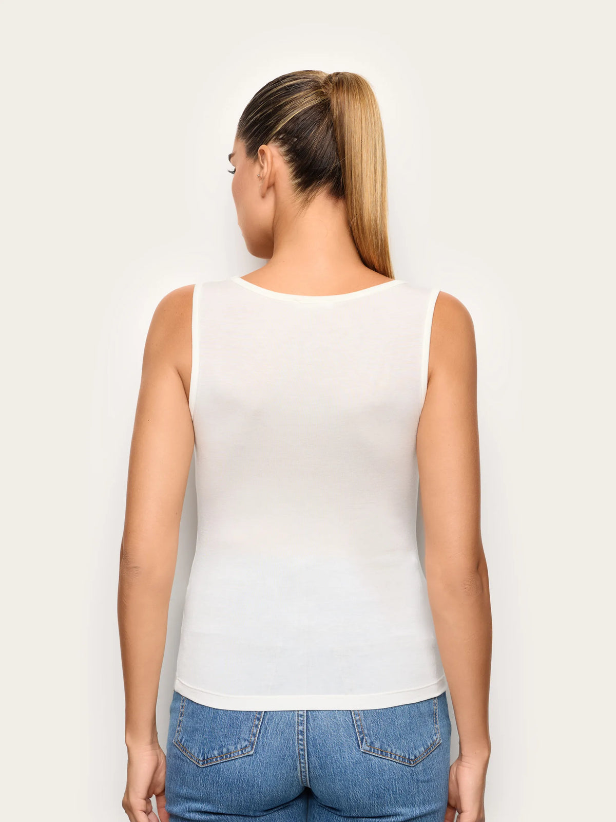 Yamamay CREAM Women Vest - Basic Modal &amp; Wool SKU: ATOD193002_035 Image 04