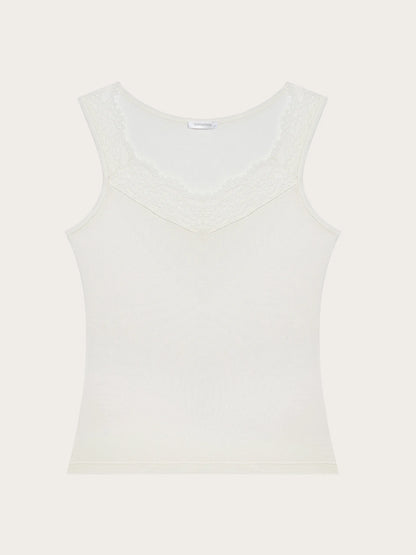 Yamamay CREAM Women Vest - Basic Modal &amp; Wool SKU: ATOD193002_035 Image 05