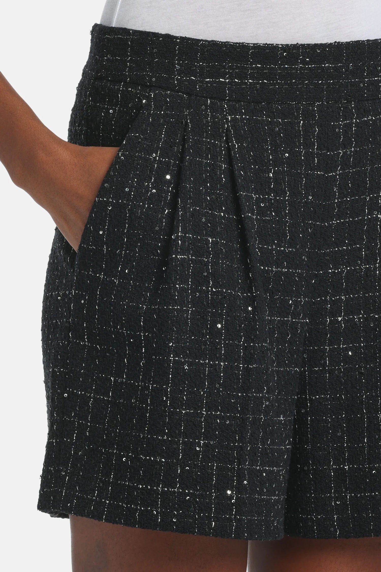 Luisa Spagnoli_Black_Atomica - Structured Cotton Shorts_ATOMICA_3062_04