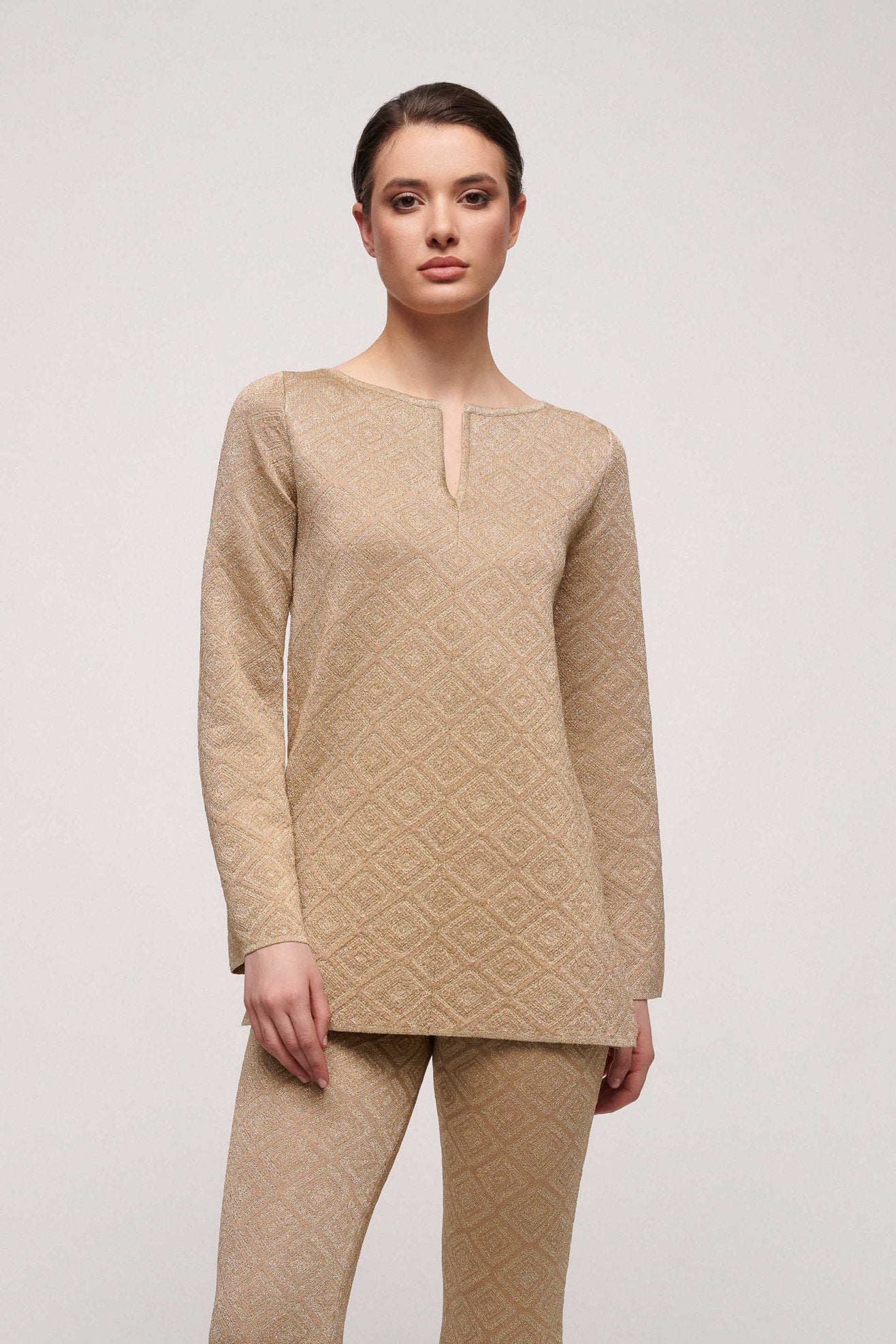 Luisa Spagnoli_Zelda - Lurex Tunic_AUREA A_0202_01