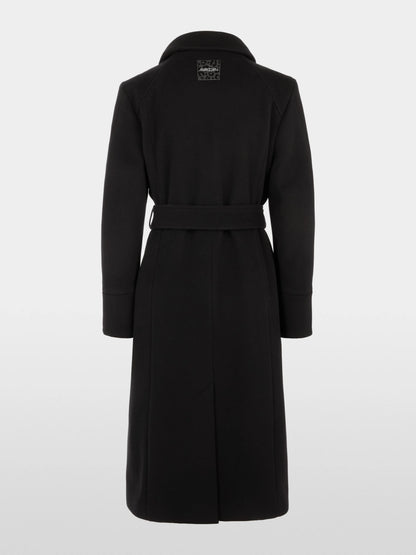 Marc Cain Black New Women Coat in New Wool with Cashmere SKU: BA 11.04 W11_900 Image 07