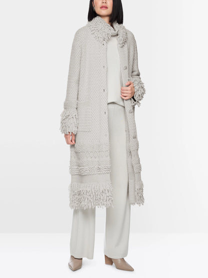 Marc Cain Nimbus Cloud Women ÔKnitted in GermanyÕ Highlight Coat SKU: BA 11.17 M47_802 Image 01