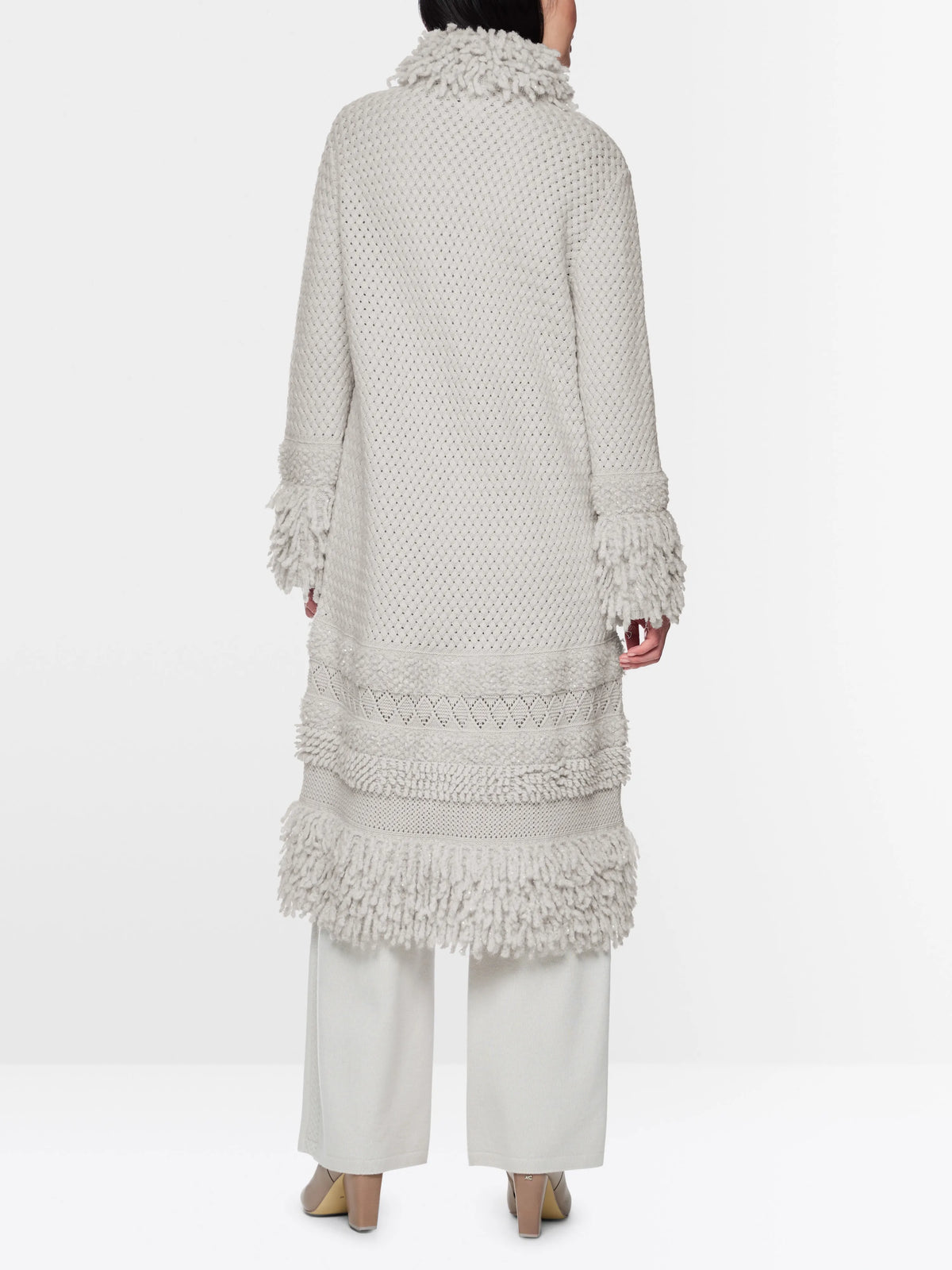 Marc Cain Nimbus Cloud Women ÔKnitted in GermanyÕ Highlight Coat SKU: BA 11.17 M47_802 Image 02