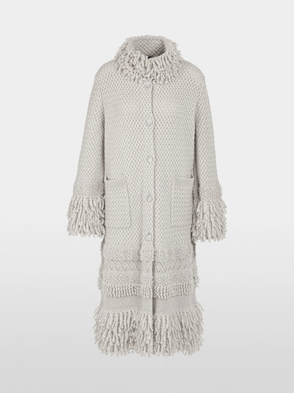 Marc Cain Nimbus Cloud Women ÔKnitted in GermanyÕ Highlight Coat SKU: BA 11.17 M47_802 Image 07
