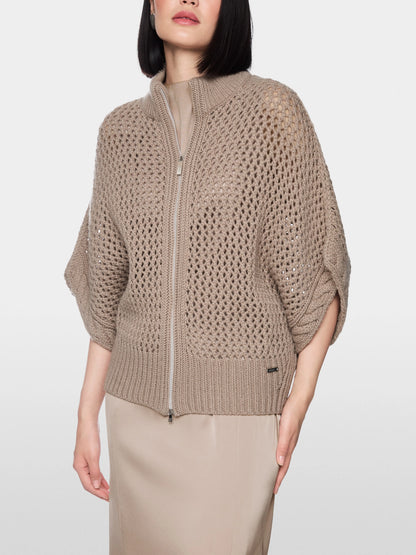 Marc Cain Etherea Women ÔKnitted in GermanyÕ Openwork Cardigan SKU: BA 39.24 M41_648 Image 05